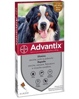 Advantix per cani di peso tra 40-60 kg4 pipette