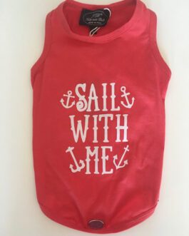 Canotta per cani  Stampa "sail with me"  Trilly tutti Brilli