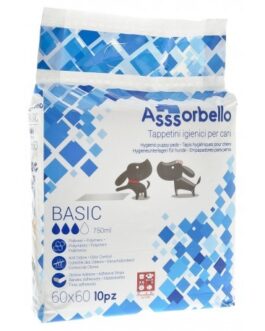 Assorbello Basic Tappetini igienici 60×60 cm 100 pezzi