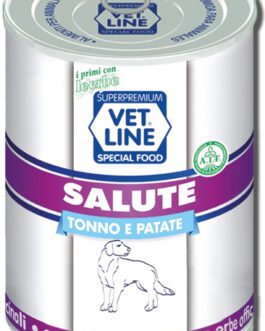 Mangime umido Salute tonno con patate 400 gr Vet Line