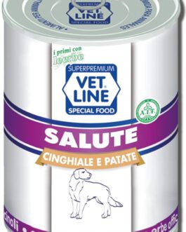 Mangime umido Salute cinghiale con patate 400 gr Vet Line