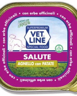 Mangime umido Salute agnello con patate 150 gr Vet Line