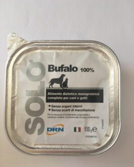 Alimento umido monoproteico SOLO DRN 100% Bufalo Confezione da 100 g