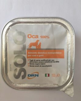 Alimento umido monoproteico
 SOLO DRN 100% Oca
 Confezione da 100 gr