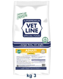 Vet Line Adulti Monoproteico Pollo  Taglia piccola 3 Kg
