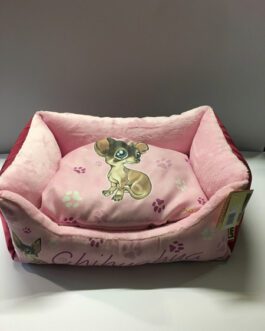 Nasonero Cuccetta Chihuahua Rosa o Marrone o avorio cuscino sfoderabile 45X34x17 cm Made in Italy