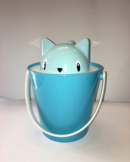 United Pets Crick Porta crocchette  design gatto colore azzurro