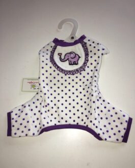 Pooch Outfitters pigiamino per Chiuhuahua in ciniglia a tutina Viola disegno elefantinoTaglia XS