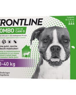 Frontline Combo per Cani di peso tra  20-40  kg
3 pipette 0,67 ml