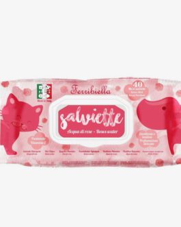 Ferribiella salviettine
"Acqua di rose" 40 maxi salviette
senza alcol e parabeni