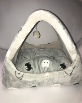 Trixie Igloo' grigia con stampa gatti