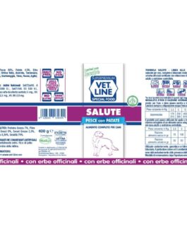 Mangime umido Salute pesce con patate 400 gr Vet Line