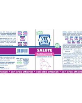 Mangime umido Salute Maiale con patate 400 gr Vet Line