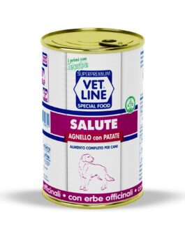 Mangime umido Salute Agnello con patate 400 gr Vet Line