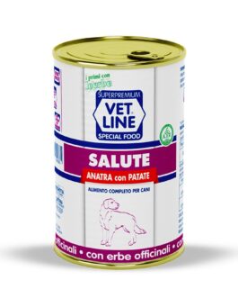 Mangime umido Salute Anatra con patate 400 gr Vet Line