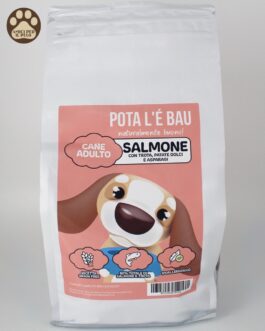 Pota l'&egrave; bau
Salmone con trota, patate dolci e asparagi.
adulto
12  kg