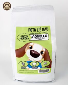 Pota l'&egrave; bau
Agnello con patate dolci e menta 
taglia piccola adulto
6  kg