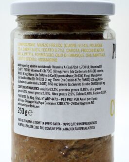 pota l'&egrave; bau
vasetto manzo cucciolo
250 gr