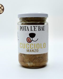 pota l'&egrave; bau
vasetto manzo cucciolo
250 gr