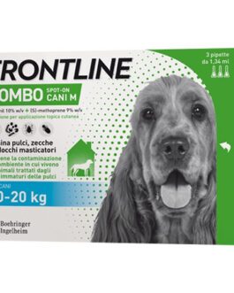 Frontline Combo per Cani di peso tra 10-20 kg.
3 pipette da 0,67 ml