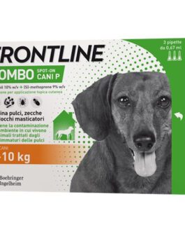 Frontline Combo per cani di peso tra  2-10 kg
3 pipette da 0,67 ml
