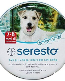 Seresto collare antiparassiatario per cani di peso inferiore a 8 kg