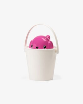 United Pets Crock Porta crocchette  design cane colore beige e fuxia