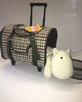 Trasportino Trolley fantasia scozzese 42x23x30 cm