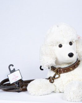 Pet Follie Collare in pelle martellata con borchie