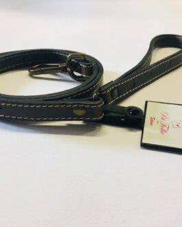Guinzaglio Pelle martellata Pet Follieh 2,5 cm lunghezza tot 83 cm