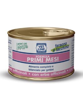 Vet Line gatto Umido Primi Mesi 
Faraona e Tacchino
85 gr