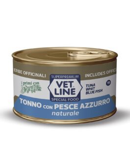 Vet Line Umido Gatto Natural
Tonno con Pesce azzurro
70 gr