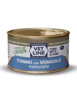 Vet Line Umido Gatto Natural
Tonno con Vongole
70 gr