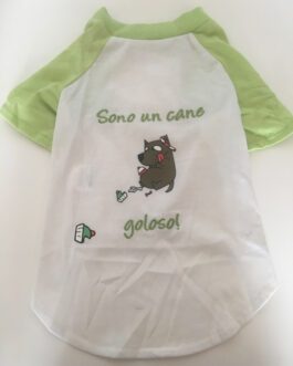 T-shirt Sono un cane Goloso!
35% cotone 65% poliestere